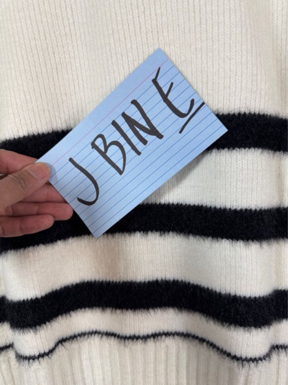 Kuwalla Black White Striped Sweater Pullover XL Collared Preppy Knit Minimalist - Picture 14 of 14